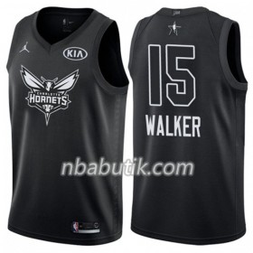 NBA Mænd Trøje Charlotte Hornet Kemba Walker 15 2018 All Star Jordan Brand Sort Swingman